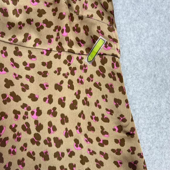 Cabi Animal Print Casino Satin Slip Cami Mini Dress Size Small - Picture 6 of 12